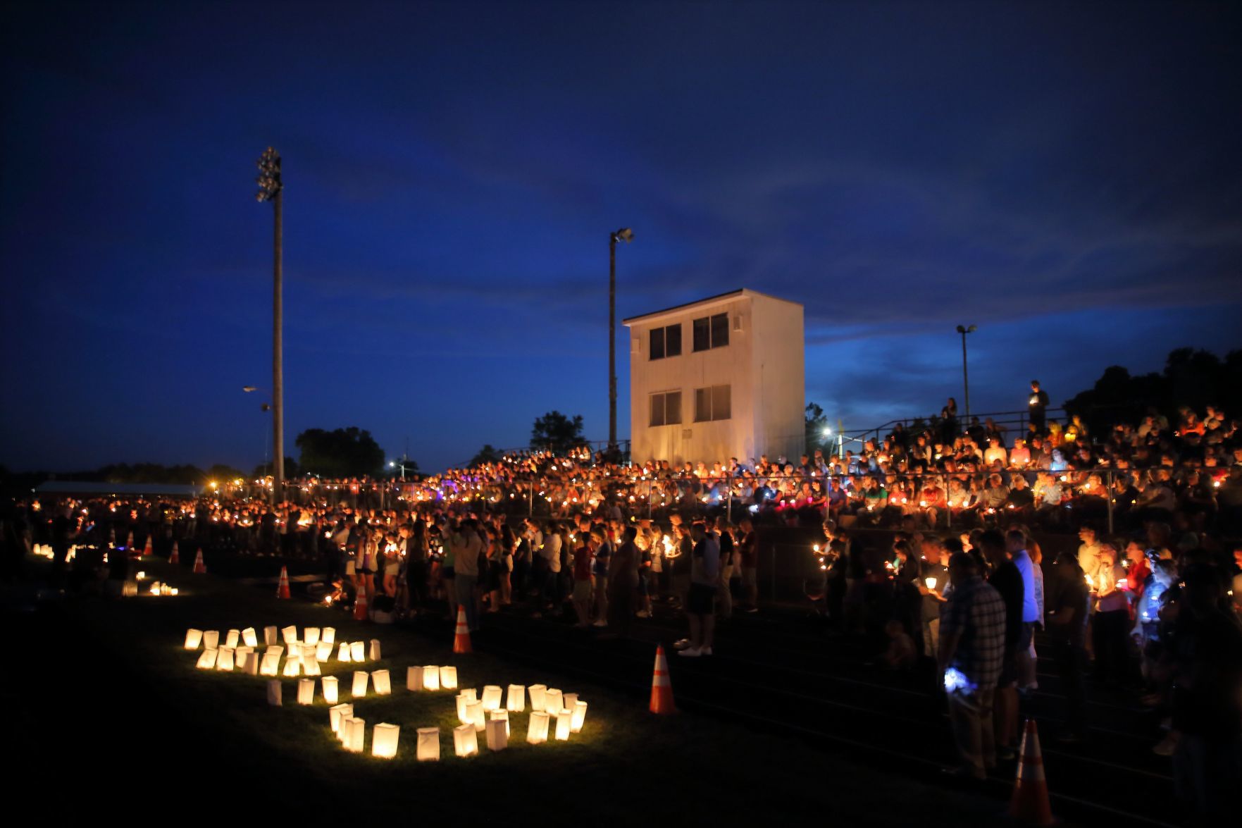Waterloo community holds candlelight vigil for Trooper Nick Hopkins